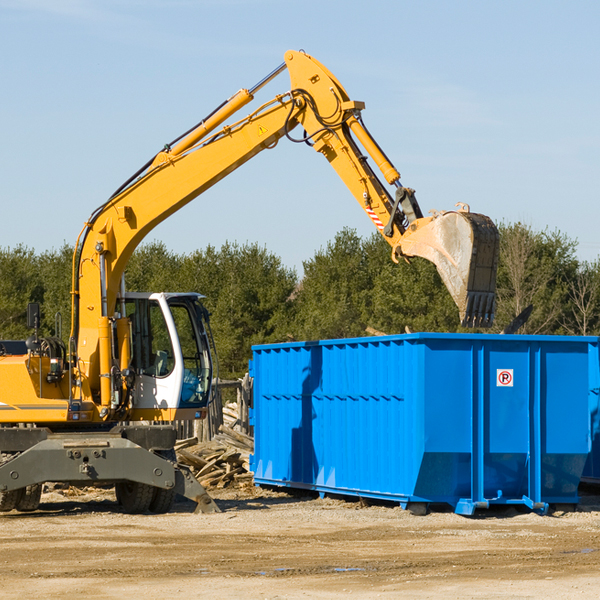 are there any restrictions on where a residential dumpster can be placed in Richland County ND